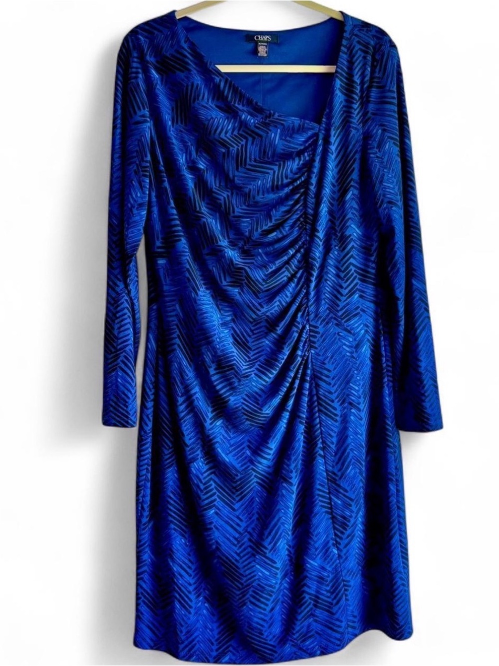 EUC Royal blue chaps dress